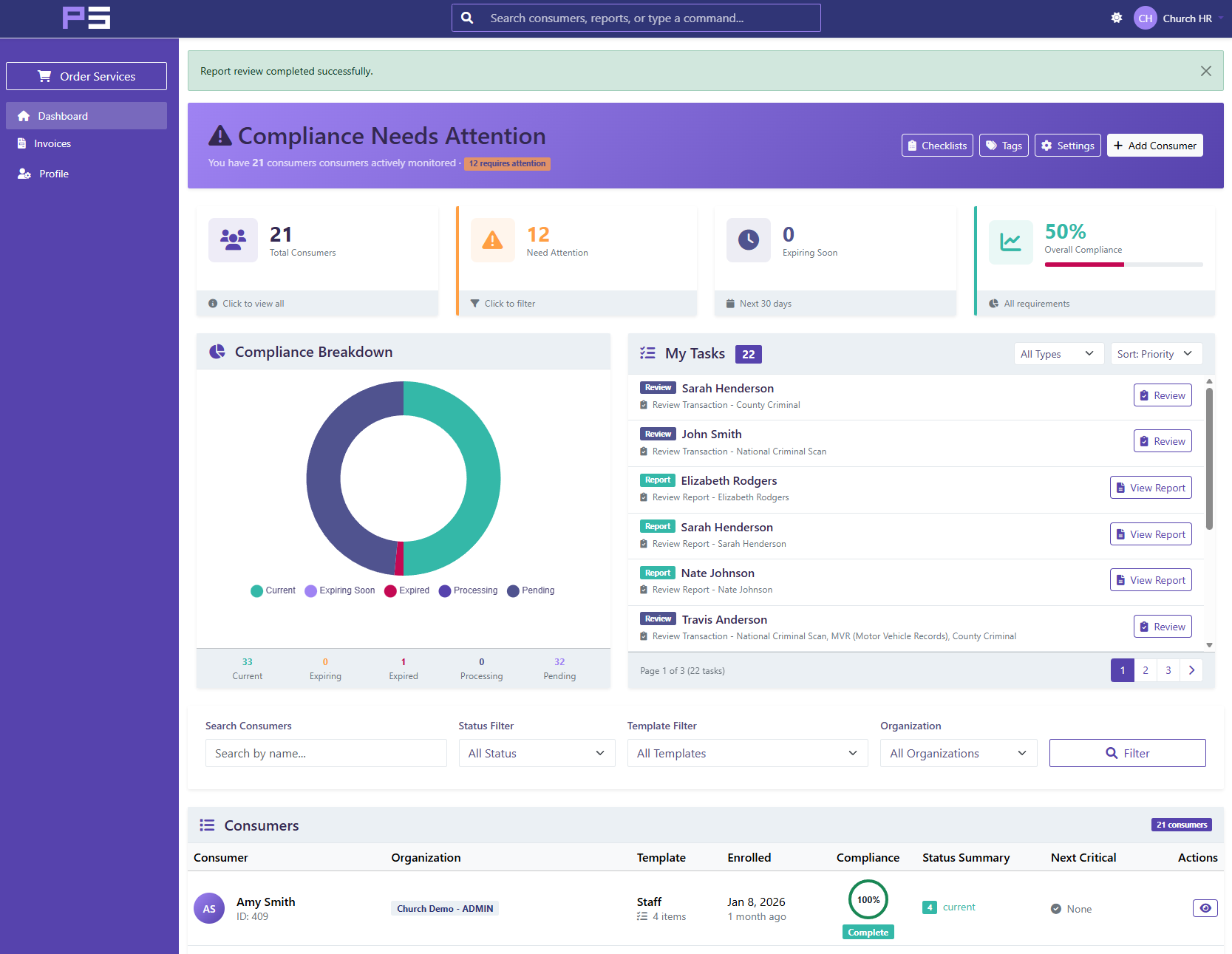 Employment Screening preview
